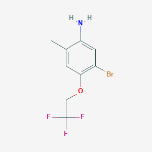 5-Bromo-2-methyl-4-(2,2,2-trifluoroethoxy)aniline