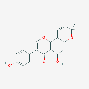 5-hydroxy-3-(4-hydroxyphenyl)-8,8-dimethyl-4a,5,6,6a,10a,10b-hexahydropyrano[2,3-h]chromen-4-one