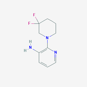 molecular formula C10H13F2N3 B1476331 2-(3,3-Difluoropiperidin-1-yl)pyridin-3-amine CAS No. 2005838-08-2