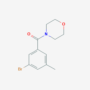 molecular formula C12H14BrNO2 B14763335 (3-Bromo-5-methylphenyl)(morpholino)methanone 