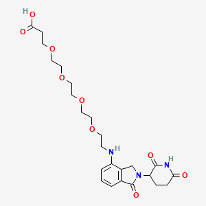 molecular formula C24H33N3O9 B14763341 Lenalidomide-PEG4-C2-acid 