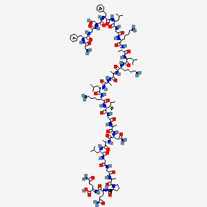 molecular formula C118H193N33O32 B14763356 H-Gly-Phe-Gly-Ser-Phe-Leu-Gly-Lys-Ala-Leu-Lys-Ala-Ala-Leu-Lys-Ile-Gly-Ala-Asn-Ala-Leu-Gly-Gly-Ala-Pro-Gln-Gln-OH 