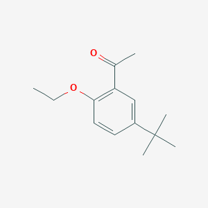 molecular formula C14H20O2 B14763359 1-(5-(t-Butyl)-2-ethoxyphenyl)ethanone 