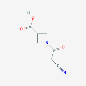 1-(2-Cyanoacetyl)azetidine-3-carboxylic acid