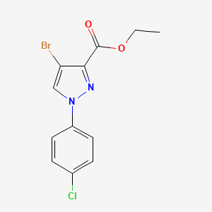 Ethyl 4-bromo-1-(4-chlorophenyl)-1H-pyrazole-3-carboxylate