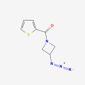 molecular formula C8H8N4OS B1476337 (3-Azidoazetidin-1-yl)(thiophen-2-yl)methanone CAS No. 2098066-41-0