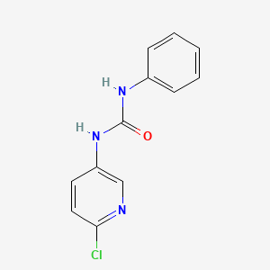 molecular formula C12H10ClN3O B14763377 1-(6-Chloropyridin-3-yl)-3-phenylurea 