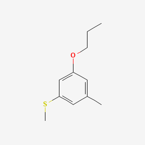 molecular formula C11H16OS B14763378 Methyl(3-methyl-5-propoxyphenyl)sulfane 