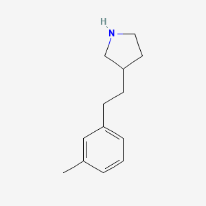 molecular formula C13H19N B14763398 3-(3-Methylphenethyl)pyrrolidine 