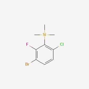 (3-Bromo-6-chloro-2-fluorophenyl)trimethylsilane