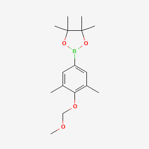 molecular formula C16H25BO4 B14763406 2-(4-(Methoxymethoxy)-3,5-dimethylphenyl)-4,4,5,5-tetramethyl-1,3,2-dioxaborolane 