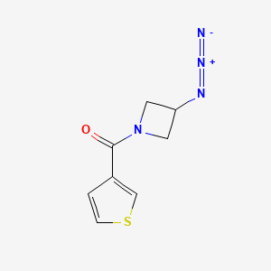 molecular formula C8H8N4OS B1476341 (3-Azidoazetidin-1-yl)(thiophen-3-yl)methanone CAS No. 2097992-42-0