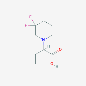 2-(3,3-Difluoropiperidin-1-yl)butanoic acid