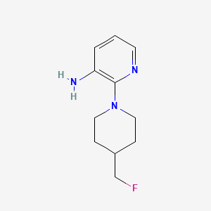 molecular formula C11H16FN3 B1476343 2-(4-(氟甲基)哌啶-1-基)吡啶-3-胺 CAS No. 2028861-98-3
