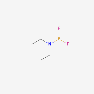 molecular formula C4H10F2NP B14763432 Phosphoramidous difluoride, diethyl- CAS No. 363-84-8