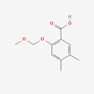 molecular formula C11H14O4 B14763440 2-(Methoxymethoxy)-4,5-dimethylbenzoic acid 