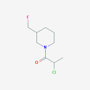 molecular formula C9H15ClFNO B1476345 2-氯-1-(3-(氟甲基)哌啶-1-基)丙烷-1-酮 CAS No. 2092716-86-2