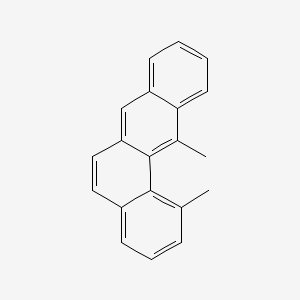 molecular formula C20H16 B14763457 BENZ(a)ANTHRACENE, 1,12-DIMETHYL- CAS No. 313-74-6