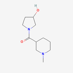 molecular formula C11H20N2O2 B1476346 (3-Hydroxypyrrolidin-1-yl)(1-methylpiperidin-3-yl)methanone CAS No. 2098122-13-3