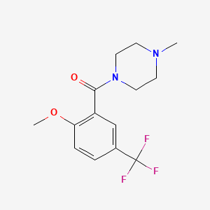 (2-Methoxy-5-(trifluoromethyl)phenyl)(4-methylpiperazin-1-yl)methanone