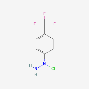 1-Chloro-1-[4-(trifluoromethyl)phenyl]hydrazine