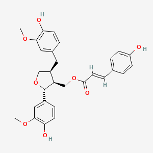 molecular formula C29H30O8 B14763481 Lariciresinol p-coumarate 