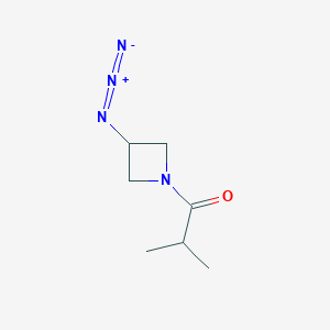 molecular formula C7H12N4O B1476350 1-(3-Azidoazetidin-1-yl)-2-methylpropan-1-one CAS No. 2098082-21-2