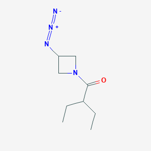 molecular formula C9H16N4O B1476351 1-(3-Azidoazetidin-1-yl)-2-ethylbutan-1-one CAS No. 2098035-26-6