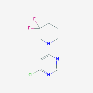 molecular formula C9H10ClF2N3 B1476353 4-Cloro-6-(3,3-difluoropiperidin-1-il)pirimidina CAS No. 2009567-09-1