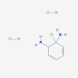 molecular formula C6H11Cl3N2 B14763530 1-Chlorocyclohexa-3,5-diene-1,2-diamine dihydrochloride 