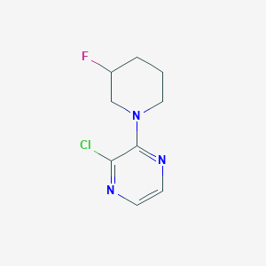 2-Chloro-3-(3-fluoropiperidin-1-yl)pyrazine
