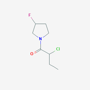 molecular formula C8H13ClFNO B1476355 2-Chloro-1-(3-fluoropyrrolidin-1-yl)butan-1-one CAS No. 2092715-72-3