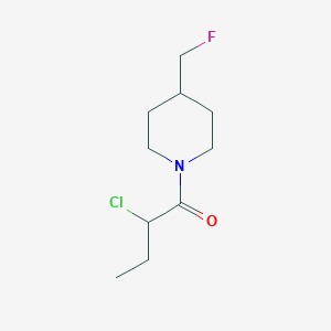 molecular formula C10H17ClFNO B1476357 2-Chloro-1-(4-(fluoromethyl)piperidin-1-yl)butan-1-one CAS No. 2090293-64-2