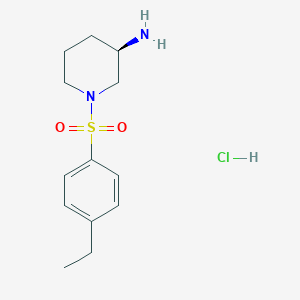 (R)-1-((4-Ethylphenyl)sulfonyl)piperidin-3-amine hydrochloride