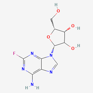 molecular formula C10H12FN5O4 B14763598 (2R,4R,5R)-2-(6-amino-2-fluoro-9-purinyl)-5-(hydroxymethyl)oxolane-3,4-diol 