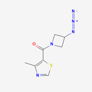 molecular formula C8H9N5OS B1476360 (3-叠氮氮杂环己烷-1-基)(4-甲基噻唑-5-基)甲烷酮 CAS No. 2098010-31-0