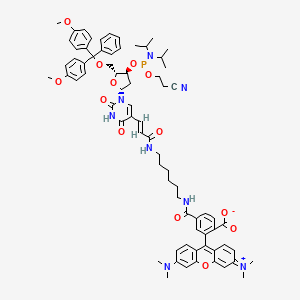 5'-Dimethoxytrityloxy-5-[N-((tetramethylrhodaminyl)-aminohexyl)-3-acrylimido]-2'-deoxyuridine-3'-[(2-cyanoethyl)-(N,N-diisopropyl)]-phosphoramidite