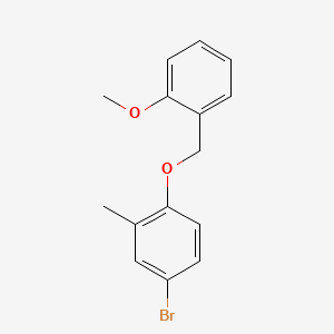 4-Bromo-1-((2-methoxybenzyl)oxy)-2-methylbenzene