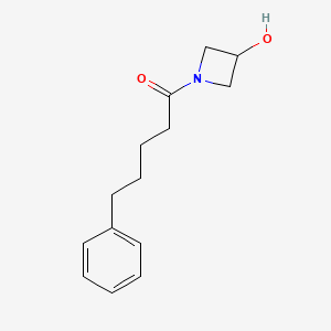 molecular formula C14H19NO2 B1476361 1-(3-Hydroxyazetidin-1-yl)-5-phenylpentan-1-one CAS No. 2098065-42-8