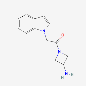 1-(3-aminoazetidin-1-yl)-2-(1H-indol-1-yl)ethan-1-one