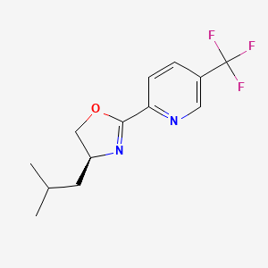 2-[(4S)-4-Isobutyl-4,5-dihydro-2-oxazolyl]-5-(trifluoromethyl)pyridine