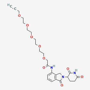 molecular formula C26H33N3O9 B14763661 Lenalidomide-acetamido-O-PEG4-propargyl 