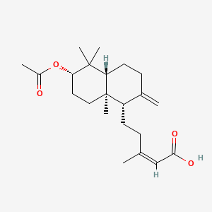 (Z)-5-[(1S,4aR,6S,8aR)-6-acetyloxy-5,5,8a-trimethyl-2-methylidene-3,4,4a,6,7,8-hexahydro-1H-naphthalen-1-yl]-3-methylpent-2-enoic acid