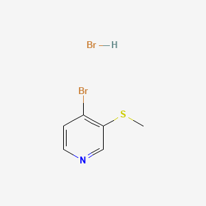 molecular formula C6H7Br2NS B14763670 4-Bromo-3-(methylthio)pyridine hydrobromide 