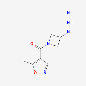 molecular formula C8H9N5O2 B1476368 (3-Azidoazetidin-1-yl)(5-methylisoxazol-4-yl)methanone CAS No. 2098081-40-2
