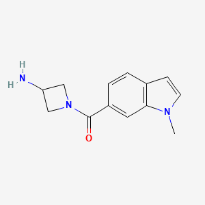 molecular formula C13H15N3O B1476370 (3-aminoazetidin-1-yl)(1-methyl-1H-indol-6-yl)methanone CAS No. 2098010-23-0