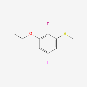 molecular formula C9H10FIOS B14763708 (3-Ethoxy-2-fluoro-5-iodophenyl)(methyl)sulfane 