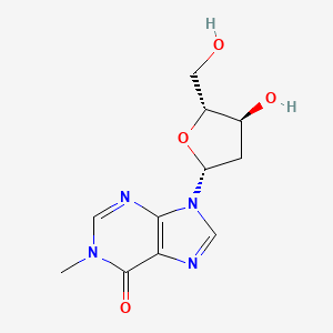 9-[(2R,4S,5R)-4-hydroxy-5-(hydroxymethyl)oxolan-2-yl]-1-methylpurin-6-one