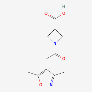 1-(2-(3,5-Dimethylisoxazol-4-yl)acetyl)azetidine-3-carboxylic acid
