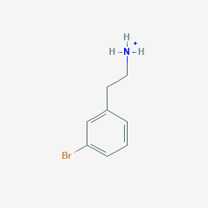 molecular formula C8H11BrN+ B14763746 2-(3-Bromophenyl)ethylazanium 